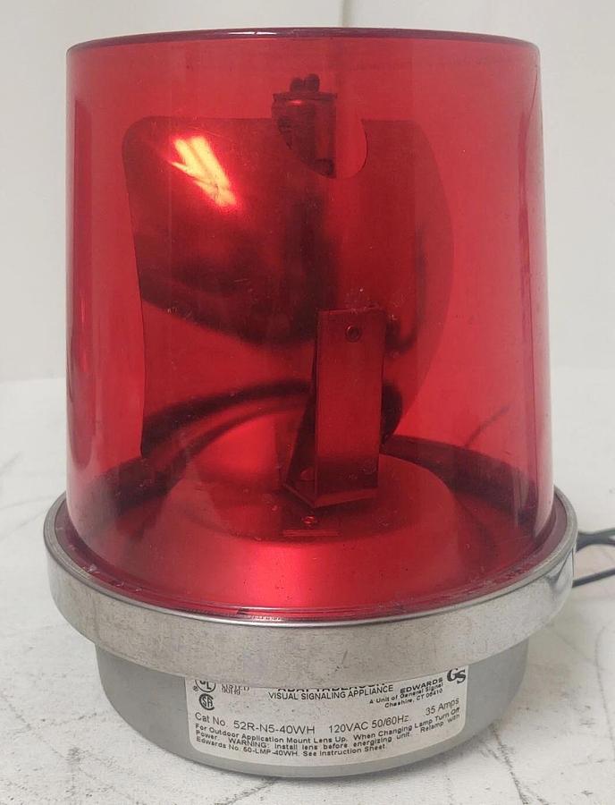 Used 🔥AdaptaBeacon 52R-N5R Red Rotating Signal Light 120V NEEDS BULB