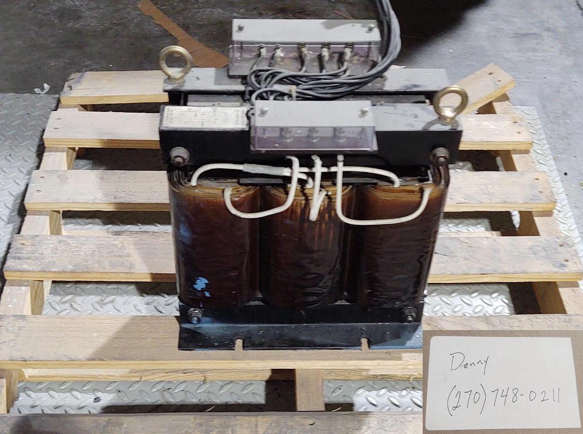 Used Tokyo Seiden 3 Ph Transformer 10 KVA / 480V Primary 200V Secondary Voltage 208V