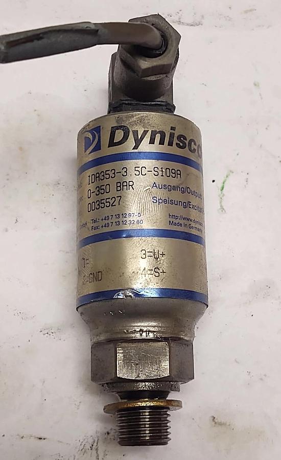 Used DYNISCO Pressure Transducer IDA353-3-5C-S109A 24VDC 0-350 BAR