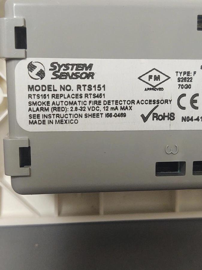 🔥(NEW) RTS151 SYSTEM SENSOR