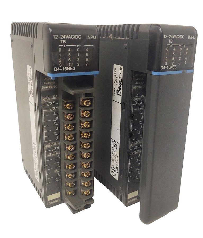 Used 🔥 (QTY 2) Automation Direct Logic D4-16NE3 AC/DC 12-24 Input Module