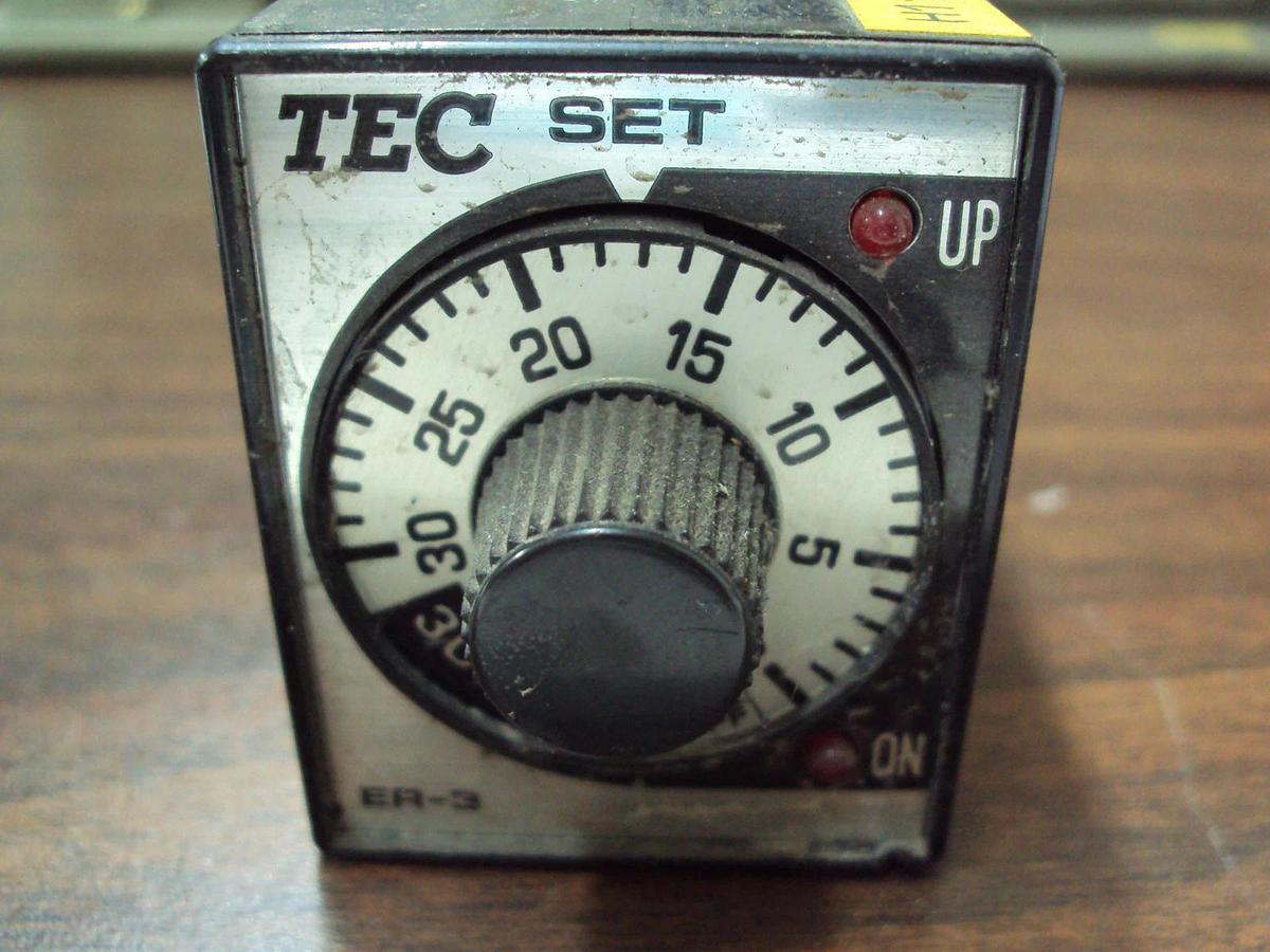 Used TEC Multi Range Time Delay Relay Type ER-31B Timer 3S-3M  30S-30M