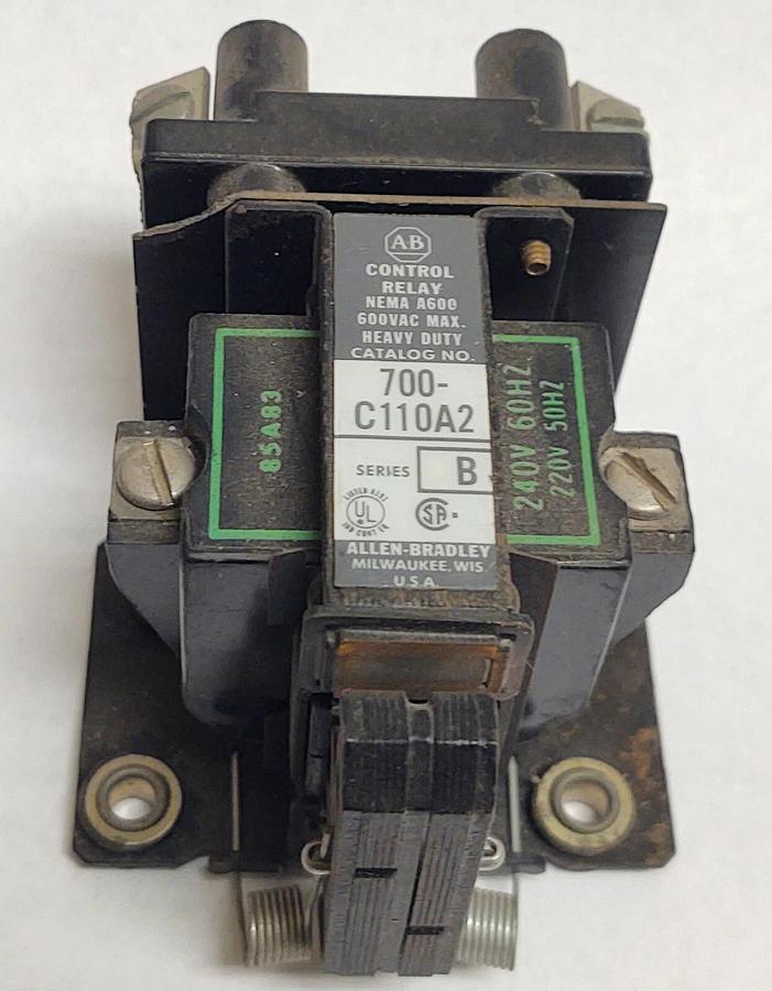 Used 🔥 ALLEN BRADLEY 700-C110A2 SER. B 220/240V (1 NO 1 NC) Contacts Nice Shape