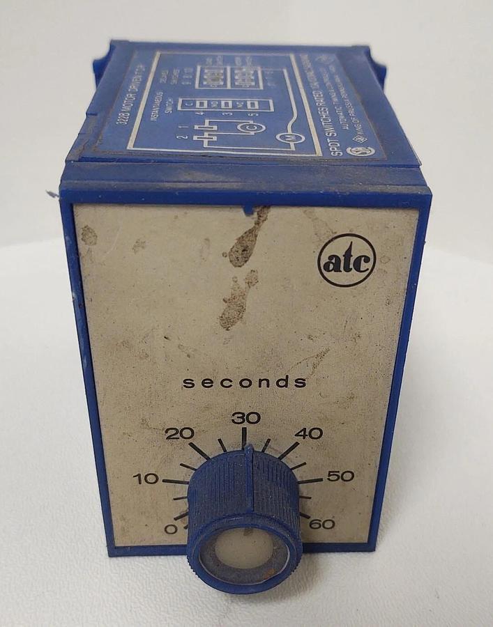 Used 🔥ATC TIMER 322B MOTOR DRIVEN TDR 0-60 SECONDS 10A 120VAC 5A 240VAC