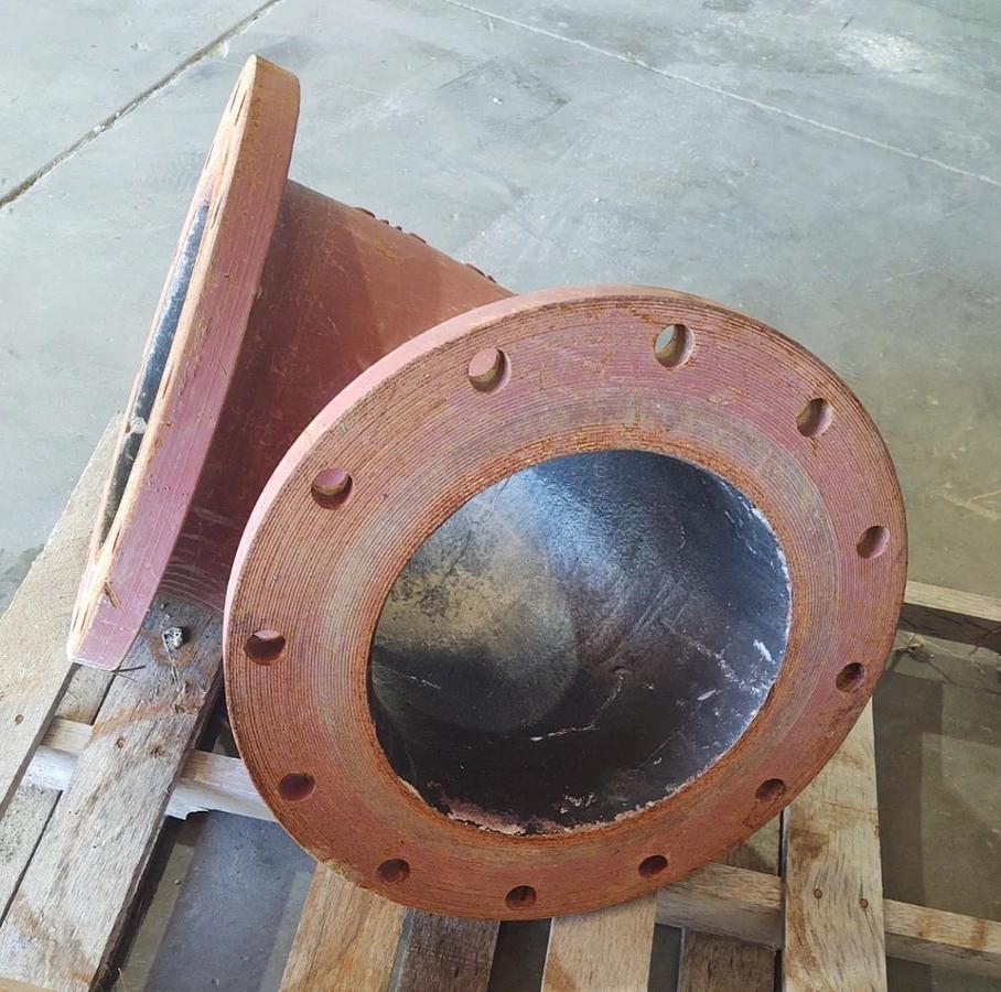 Used 🔥(QTY 1)  12" Cast Iron Flanged 90 Degree Elbow Fitting 12 Bolt DFB-1290