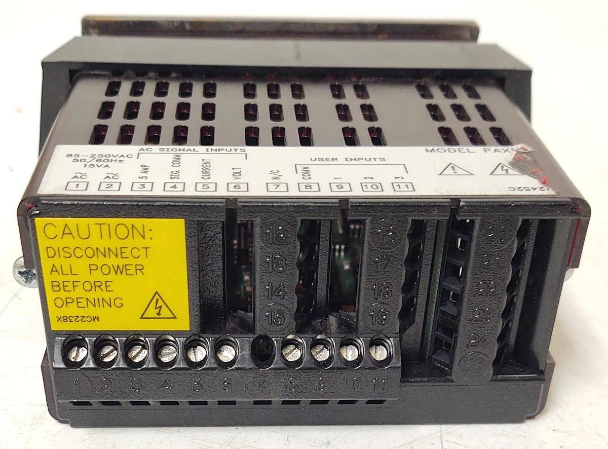 Used 🔥 RED LION CONTROLS PAXH0000 PANEL METER PAXH 85-250VAC 50/60Hz 15VA