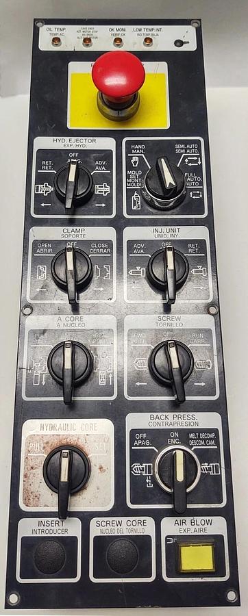 Used Mitsubishi 90-210 Ton Plastic Injection Molding Machine Operator Switch Panel