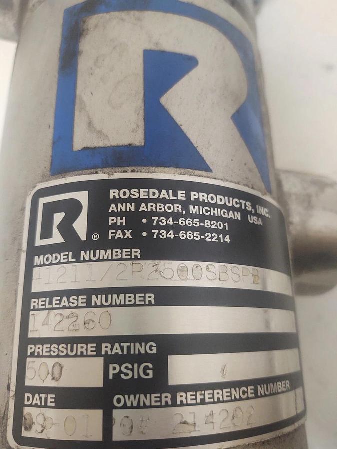 🔥NEW ROSEDALE 4-12-11/2P-2-500-SBSPB BASKET STRAINER 412112P2500SBSPB  500PSI