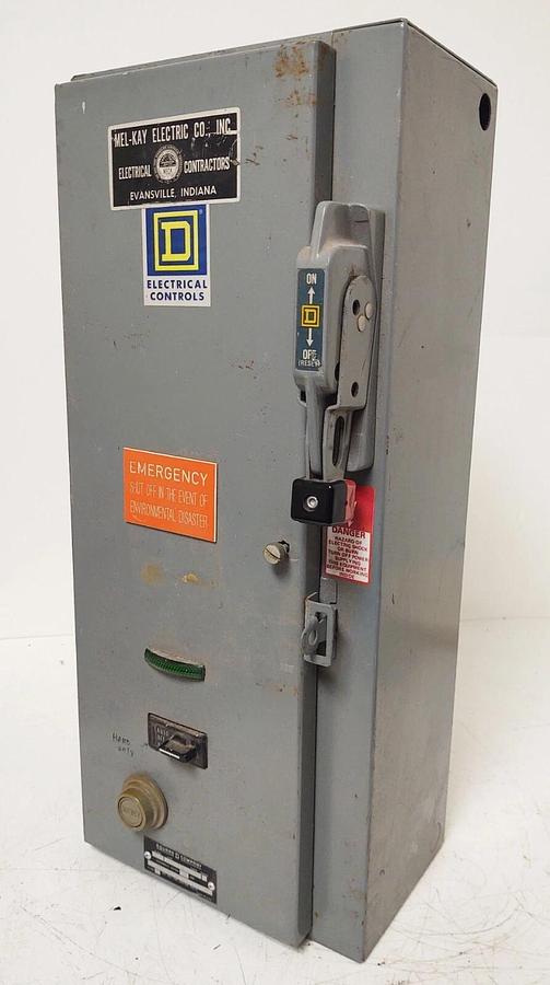 Used Square D Size 1 Combination Motor Starter Disconnect 8538SCG14CFP2TX12 120V Coil
