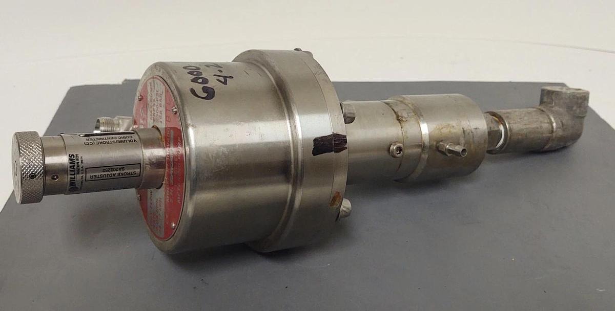 Used 🔥WILLIAMS MILTON P1000V400 V SERIES METERING PUMP STAINLESS