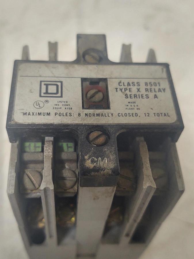 Used 🔥Square D Class 8501 Control Relay, Form CM Series A