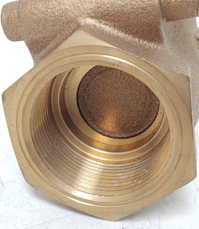 🔥 NEW- CRANE VALVE P/N: 1707S 1-1/2" Bronze Swing Gate Check Valve 125S 200CWP