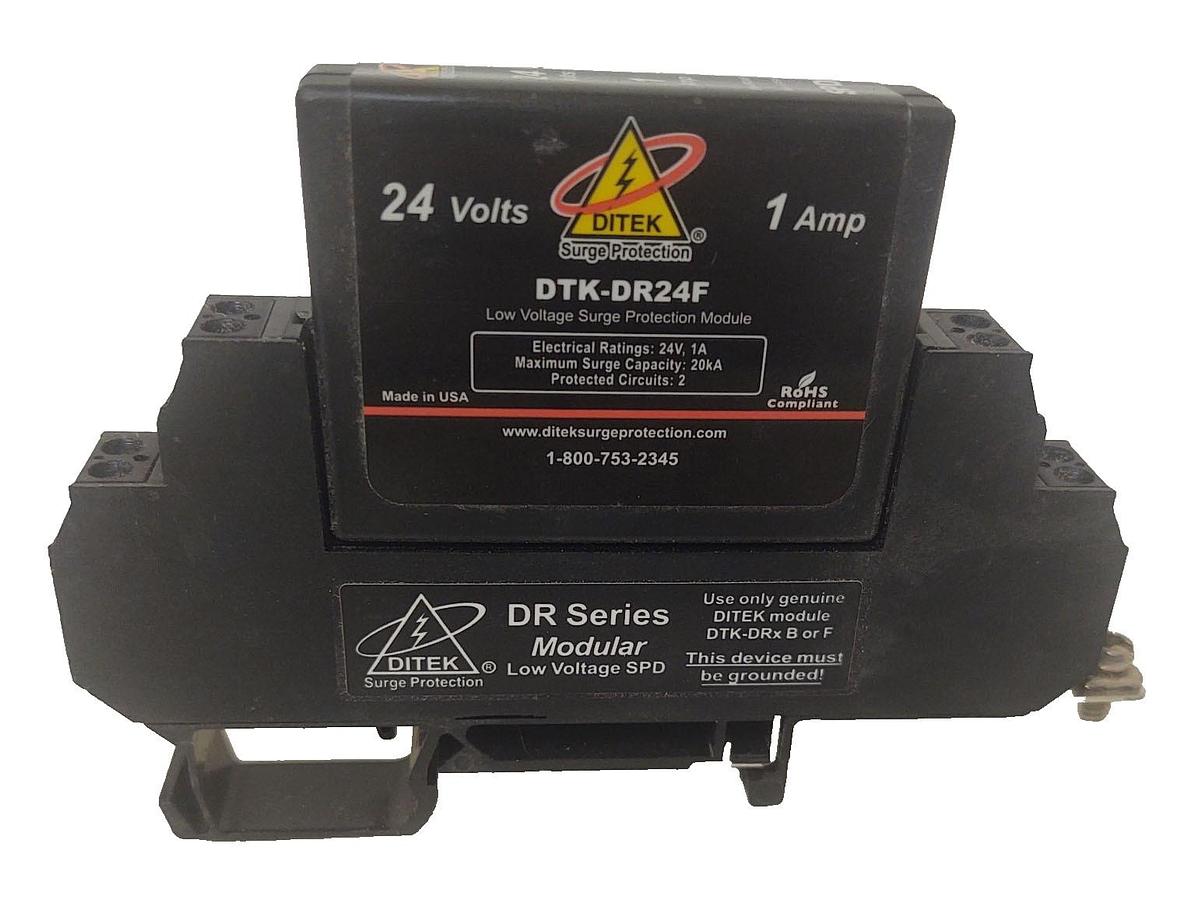 Used 🔥Ditek DTK-DR24F Low Voltage DIN Rail Surge