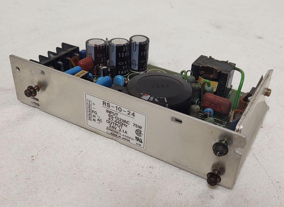 Used 🔥TESTED  NEMIC LAMBDA RS-10-24  Power Supply 120V Input 24DC Output