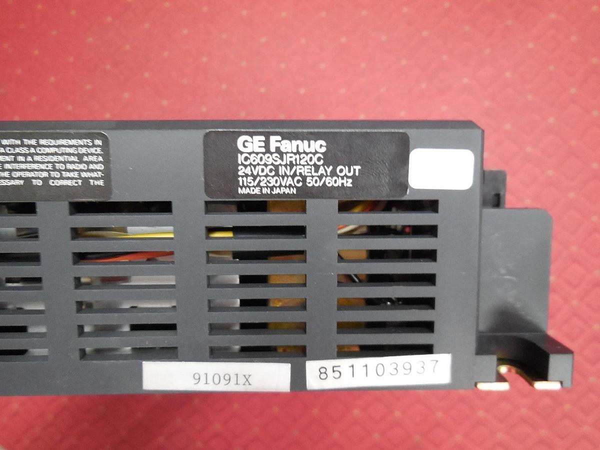Used GE General Electric Fanuc IC609SJR120C Programmable Controller 24VDC 115/230 VAC