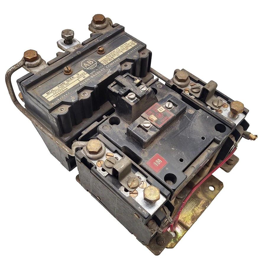 Used 🔥TESTED ALLEN BRADLEY, 702-DOD46, CONTACTOR MOTOR STARTER SIZE 3 120V COIL