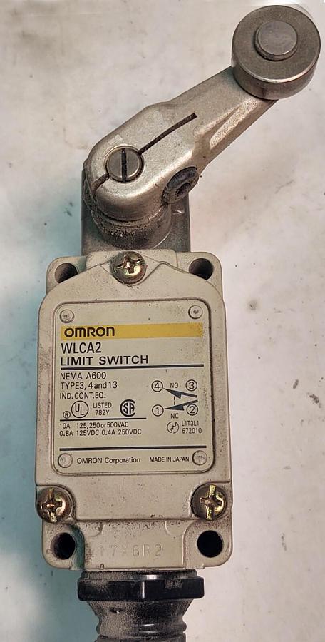 Used Omron WLCA2 Limit Switch 10 Amp NO/NC NEMA Replaces Square D or Allen Bradley