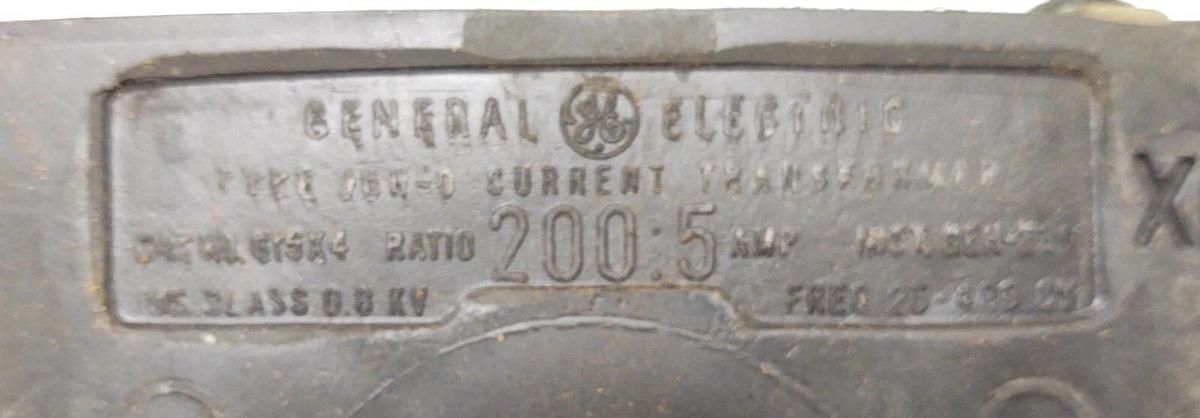🔥 (NEW) GE GENERAL ELECTRIC JCH-0 200:5 50/60Hz Current Transformer 615x4