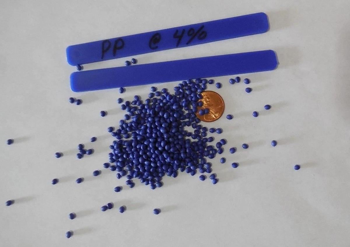 Blue Polyethylene PE or PP Concentrate Plastic Pellets Resin Colorant 5 Lbs.