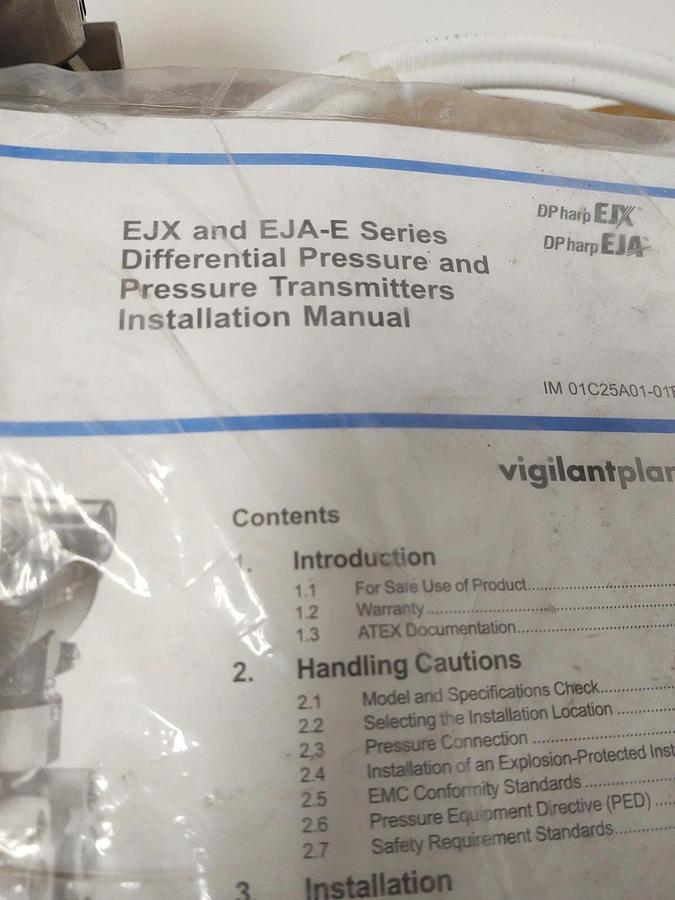 NEW YOKOGAWA EJA130E-JMS5G-717ED/FU1/D1 DIFFERENTIAL PRESSURE TRANSMITTER FLANG