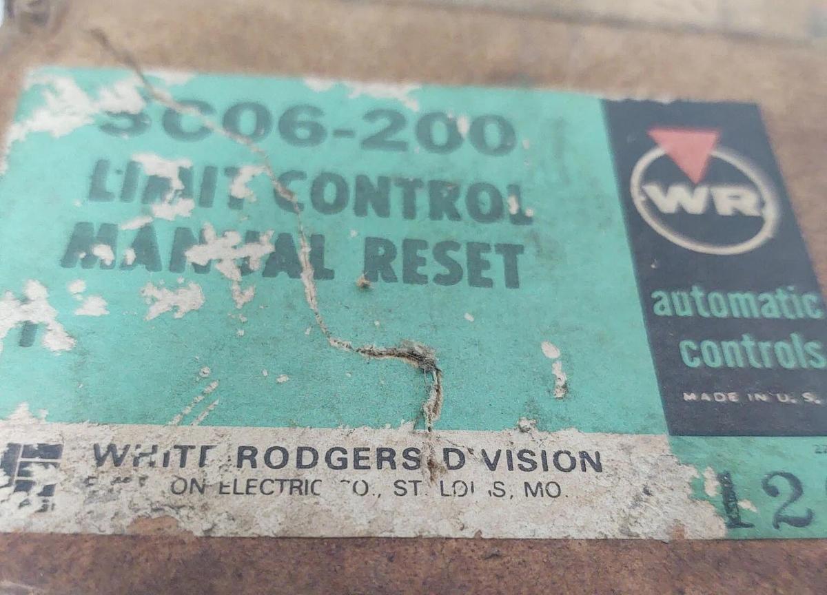 🔥 NOS WHITE ROGERS 8120 LIMIT CONTROL SC06-200