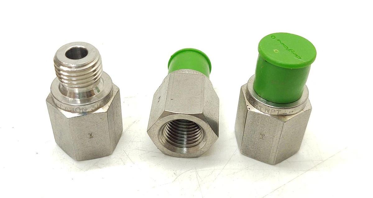 🔥 3 NEW SWAGELOK / CAJON 316 SS   ADAPTER  1/4" FNPT  X  1/4" RS MALE THREAD