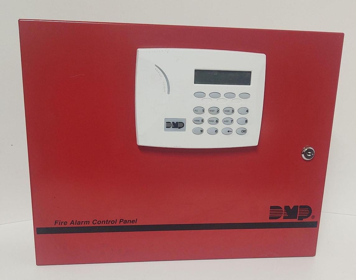 Used 🔥DMP XR150/XR550 Fire Alarm Control Panel RED Enclosure