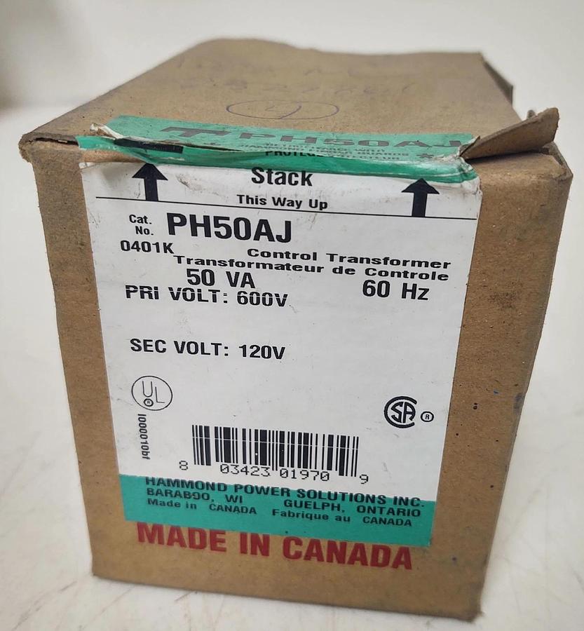 🔥Control Power Transformer PH50AJ 1Ph 50Va 600V-120V 60Hz