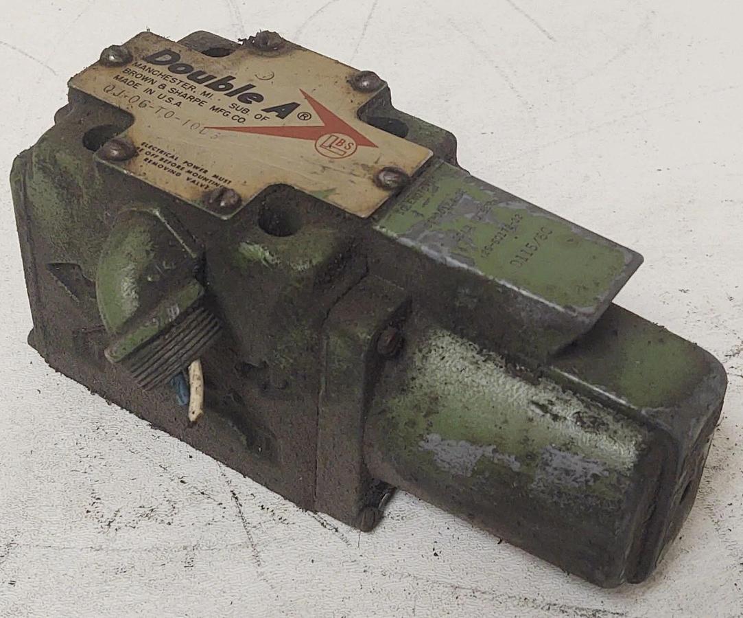 Used 🔥DOUBLE A Hydraulic Valve QJ06T010D3 115V Coil 85-50172-32