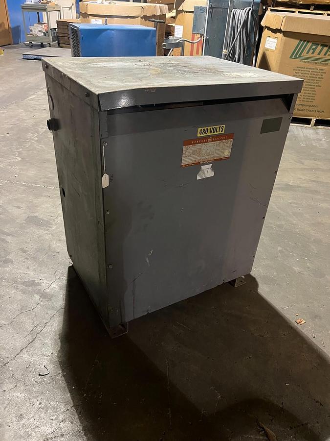 Used GE TRANSFORMER 9T23B4008G22 93 KVA 3-PHASE PRI: 460 VOLT SEC: 460/265 VOLT