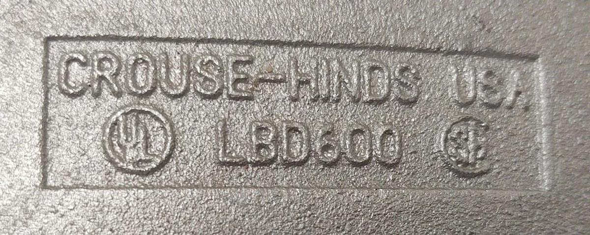 🔥NEW EATON/CROUSE HINDS LBD600 COVER 1 1/2"-2"