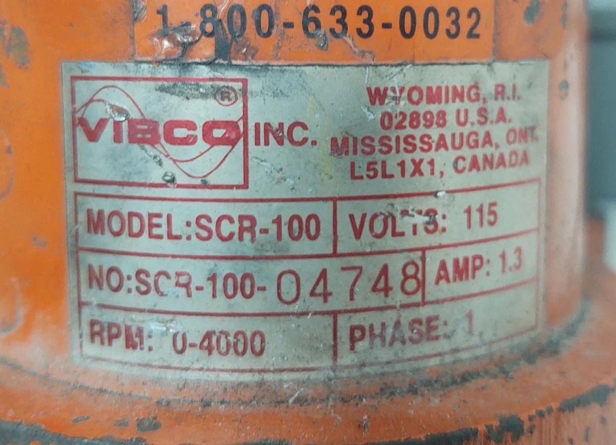 Used 🔥VIBCO SCR-100 Commercial Vibrator With Speed Control Controller 115v NO PLUG