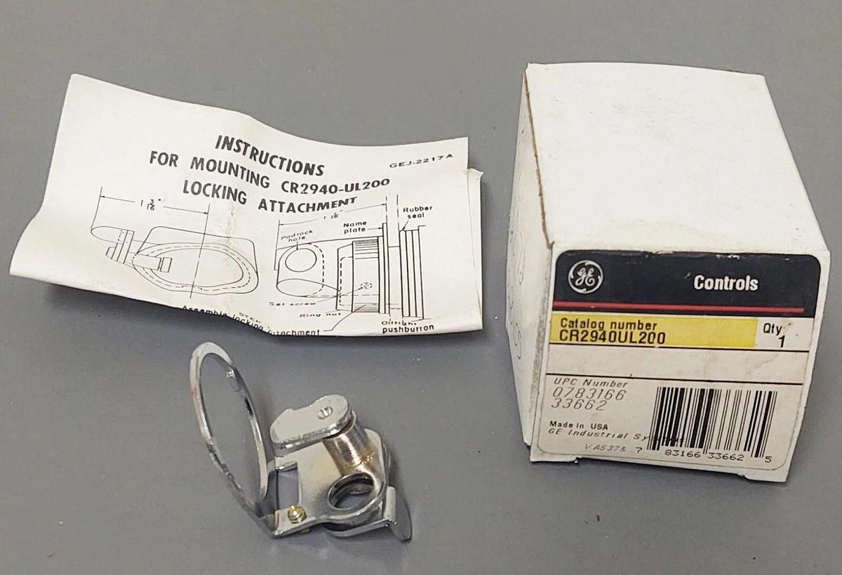 🔥(3 PCS LOT) GE PUSH BUTTON LOCKING ATTACHMENT CR2940UL200