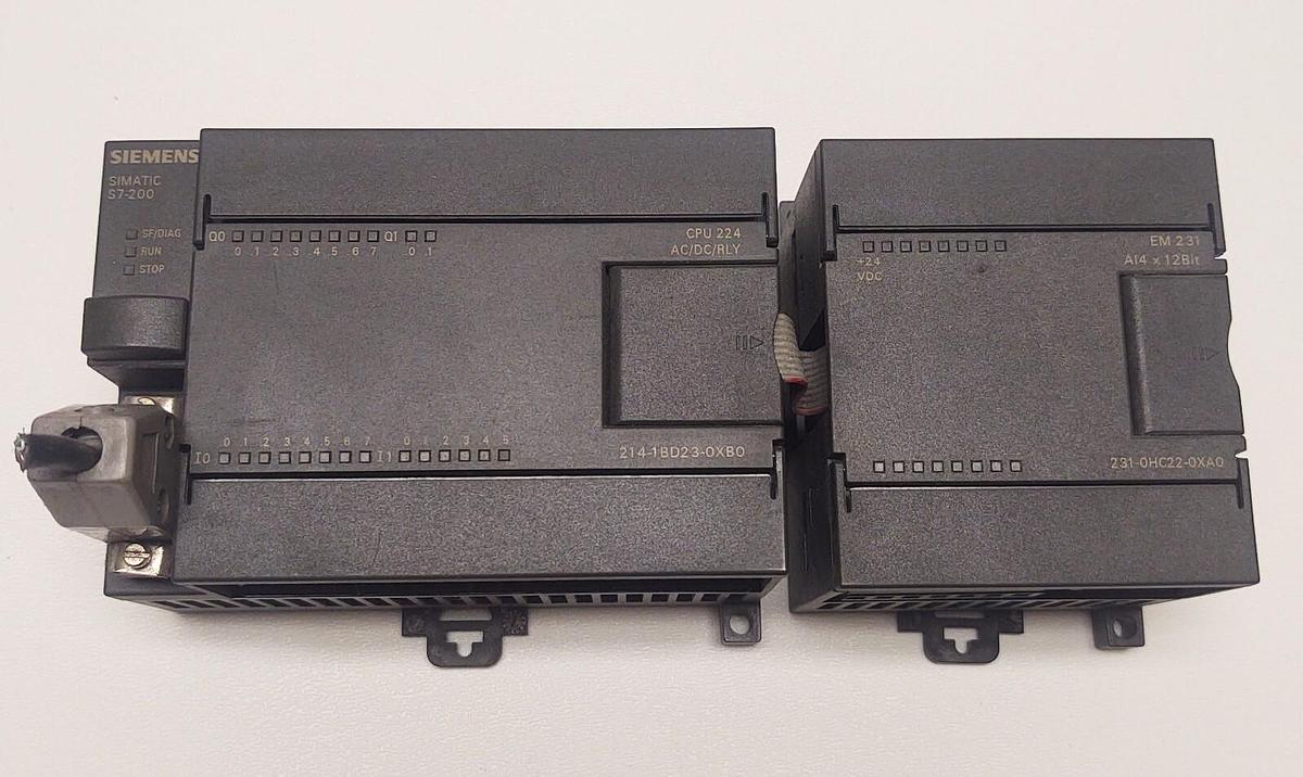 Used Siemens 6ES7 214-1BD20-0XB0 Simatic S7-200 CPU 224 6ES72141BD200XB0 Analog