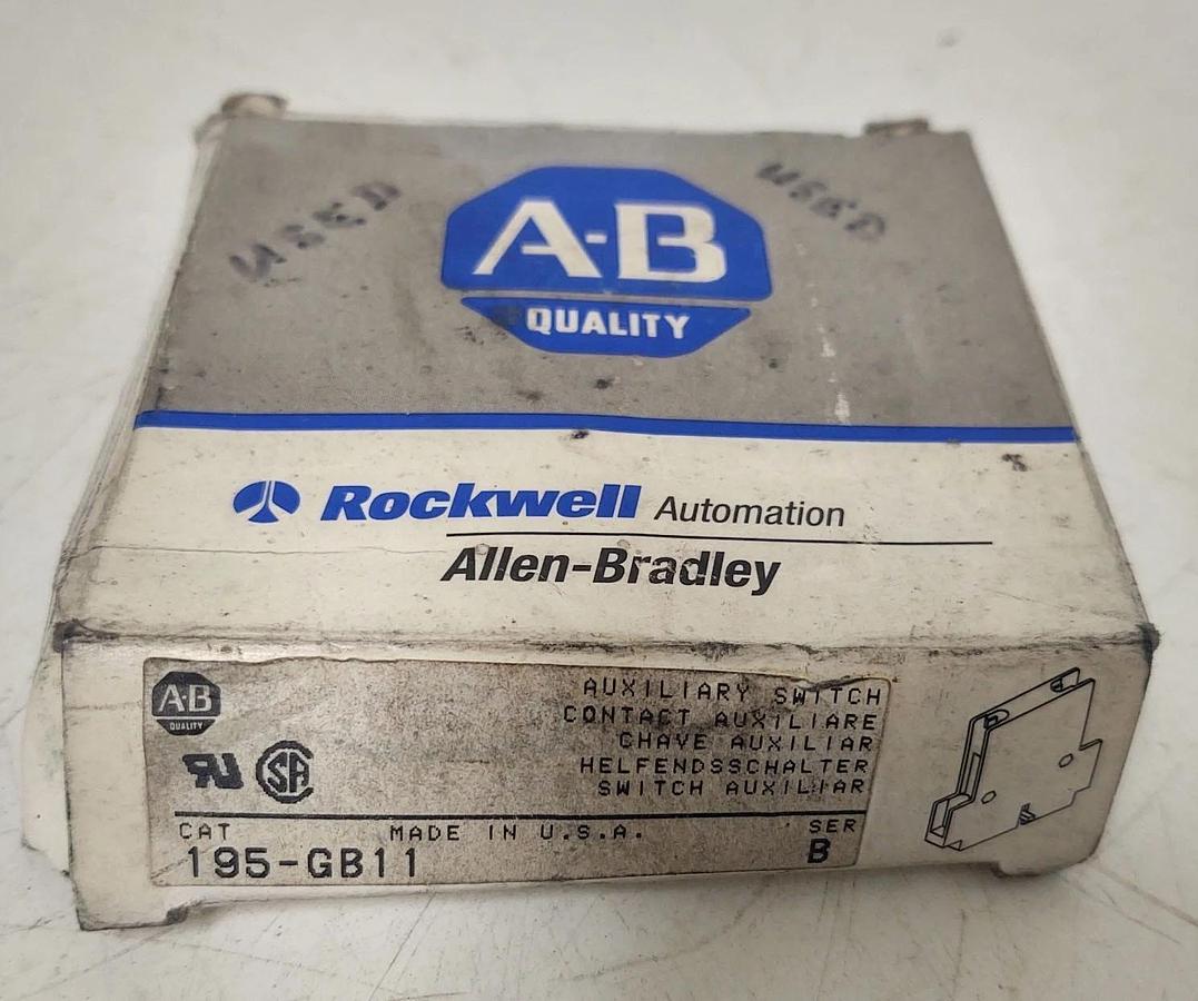 🔥ALLEN BRADLEY 195-GB11 Ser B AUXILIARY SWITCH NEW