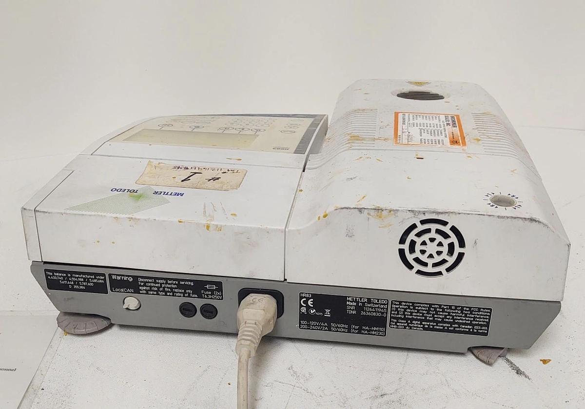 Used đŸ”¥TESTED Mettler Toledo HR83 Halogen Moisture Analyzer Sample Heater