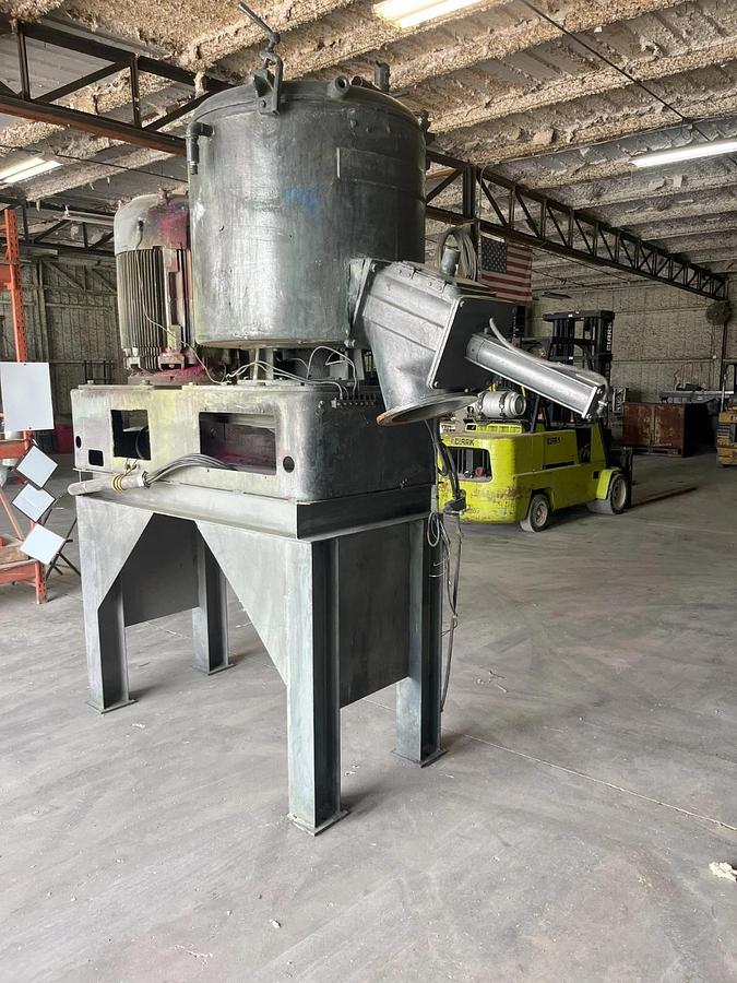Used Henschel FM500 High Intensity Blender 500 Liter 100 hp with mezzanine stand