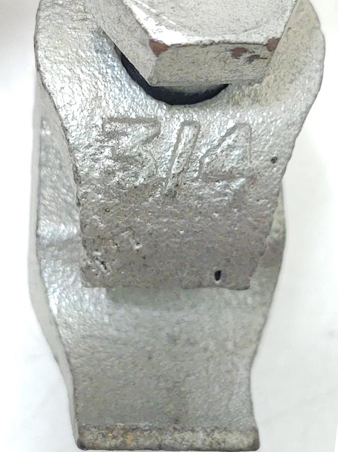 🔥 (9 PCS) 3/4 Crouse Cooper Eaton Zinc Plated Iron Parallel Beam Conduit Clamp