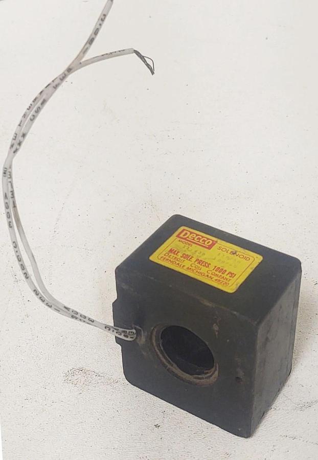 Used 🔥 DECCO Model 11-438 Solenoid Coil 110/120VAC 50/60Hz MADE IN USA