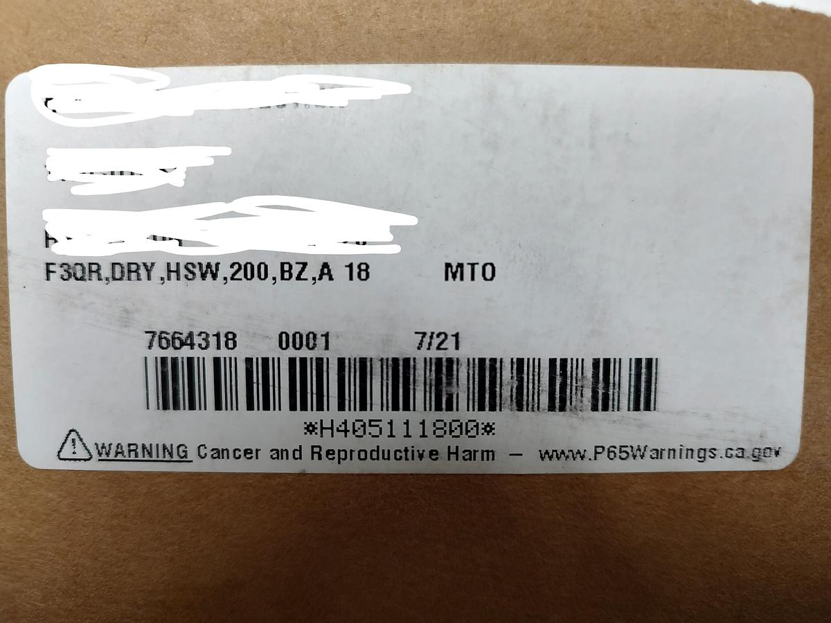 Used Reliable Automatic Sprinkler F3QR Dry HSW 200 BZ, A 18