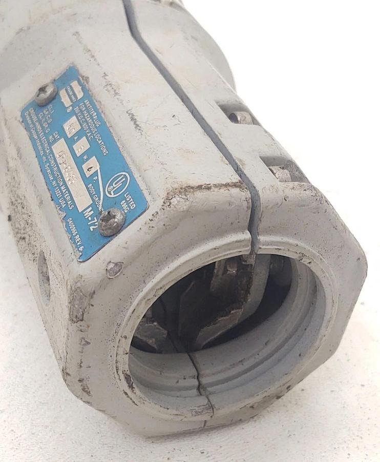 Used 🔥 Crouse-Hinds Arktite APJ6485 Connector 60A 3Wire 4Pole Plug