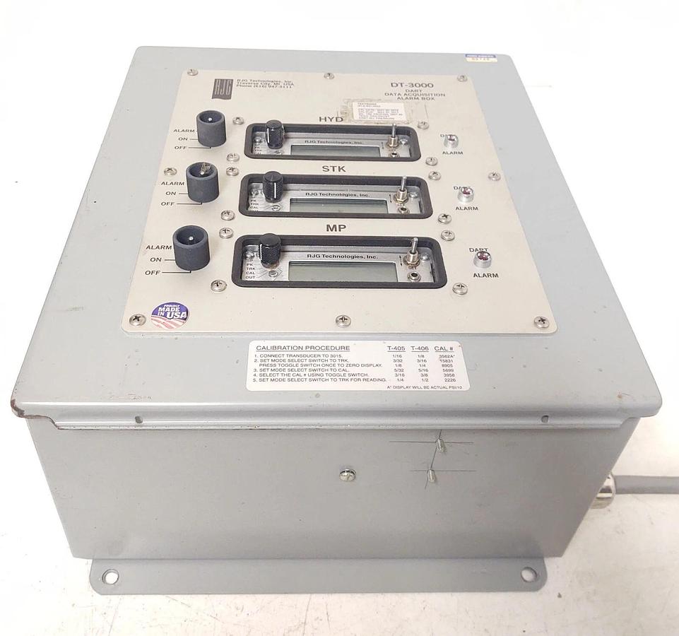 Used 🔥 RJG Technologies DT-3004-A Dart Data Acquisition Alarm Box 3015C-05