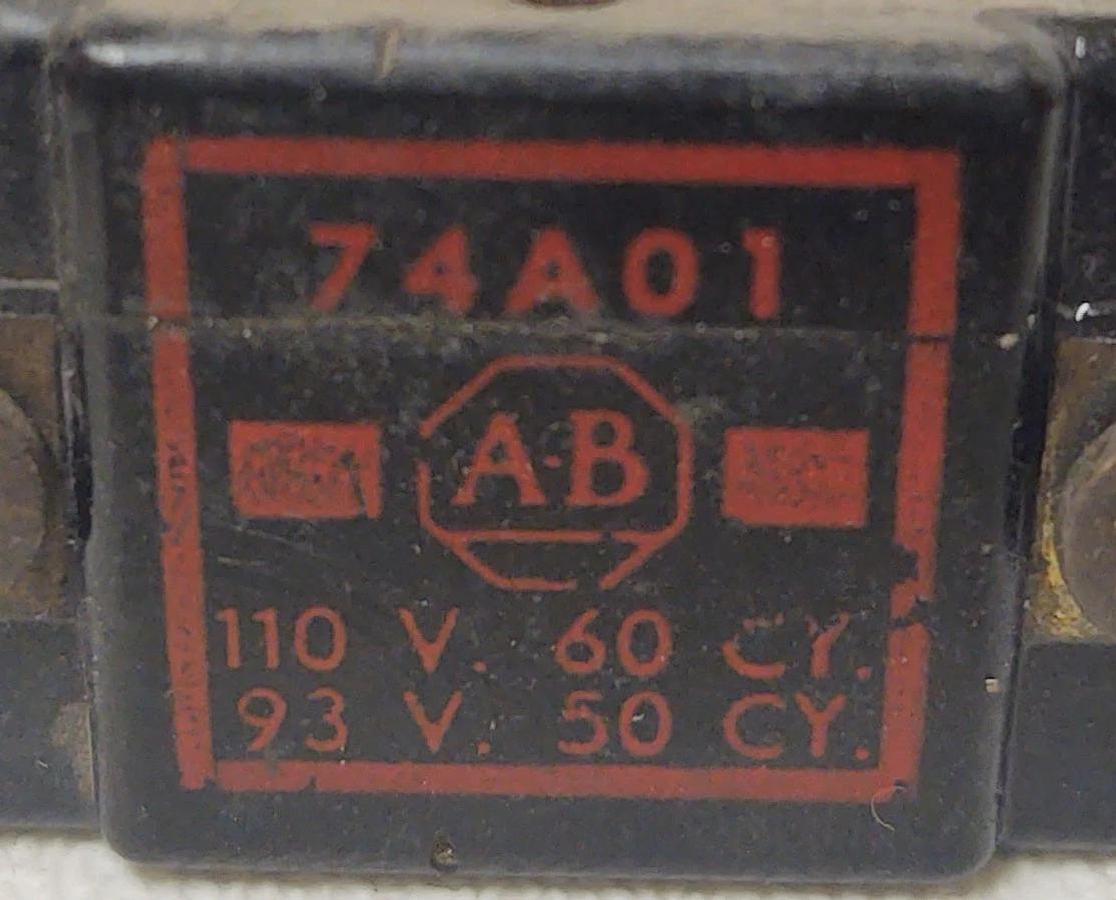Used 🔥ALLEN BRADLEY 74A01 COIL 110V