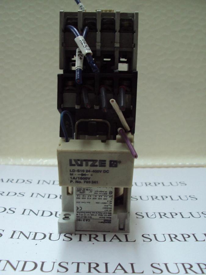 Used Sprecher + Schuh Motor Starter CA3-16C Contactor Coil W/ Contact CA3-P LDS10-24