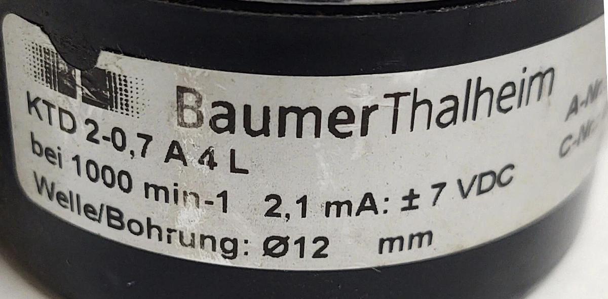 š„ NEW Baumer Thalheim Encoder Type: KTD 2-0, 7A4L Eurotech