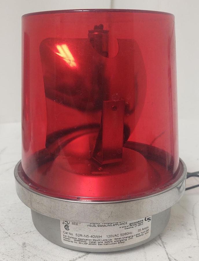 Used 🔥AdaptaBeacon 52R-N5R Red Rotating Signal Light 120V NEEDS BULB