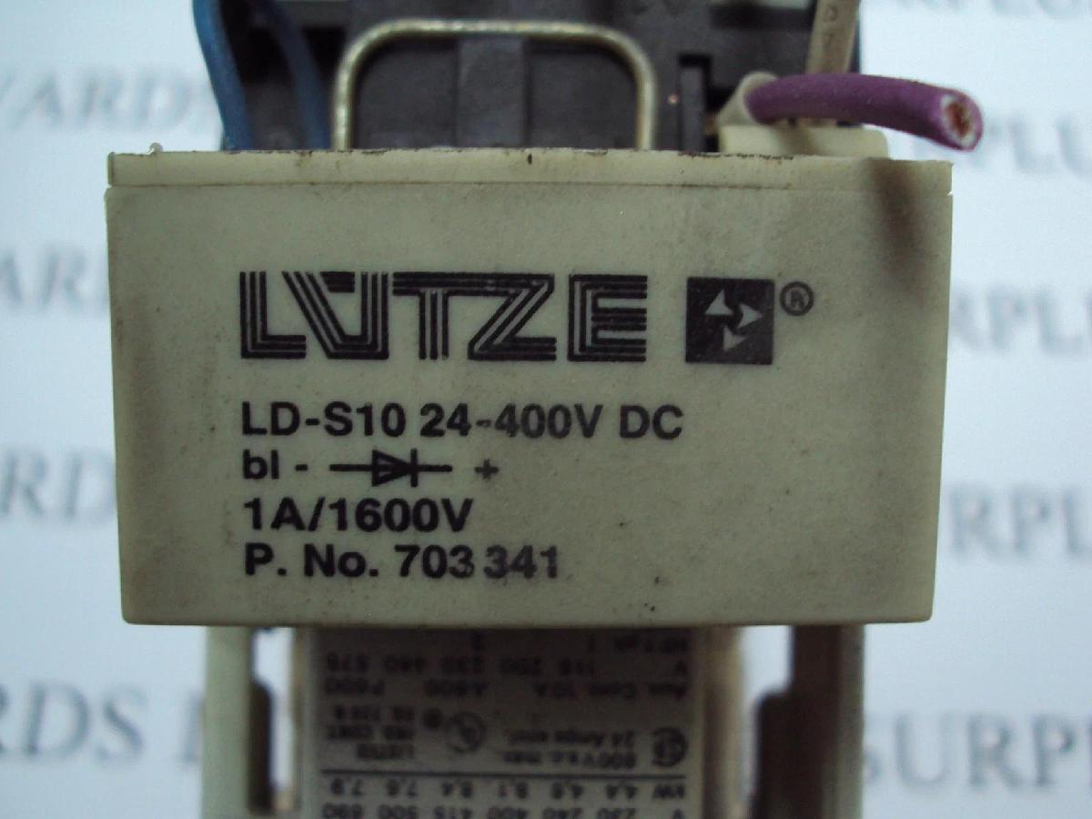 Used Sprecher + Schuh Motor Starter CA3-16C Contactor Coil W/ Contact CA3-P LDS10-24