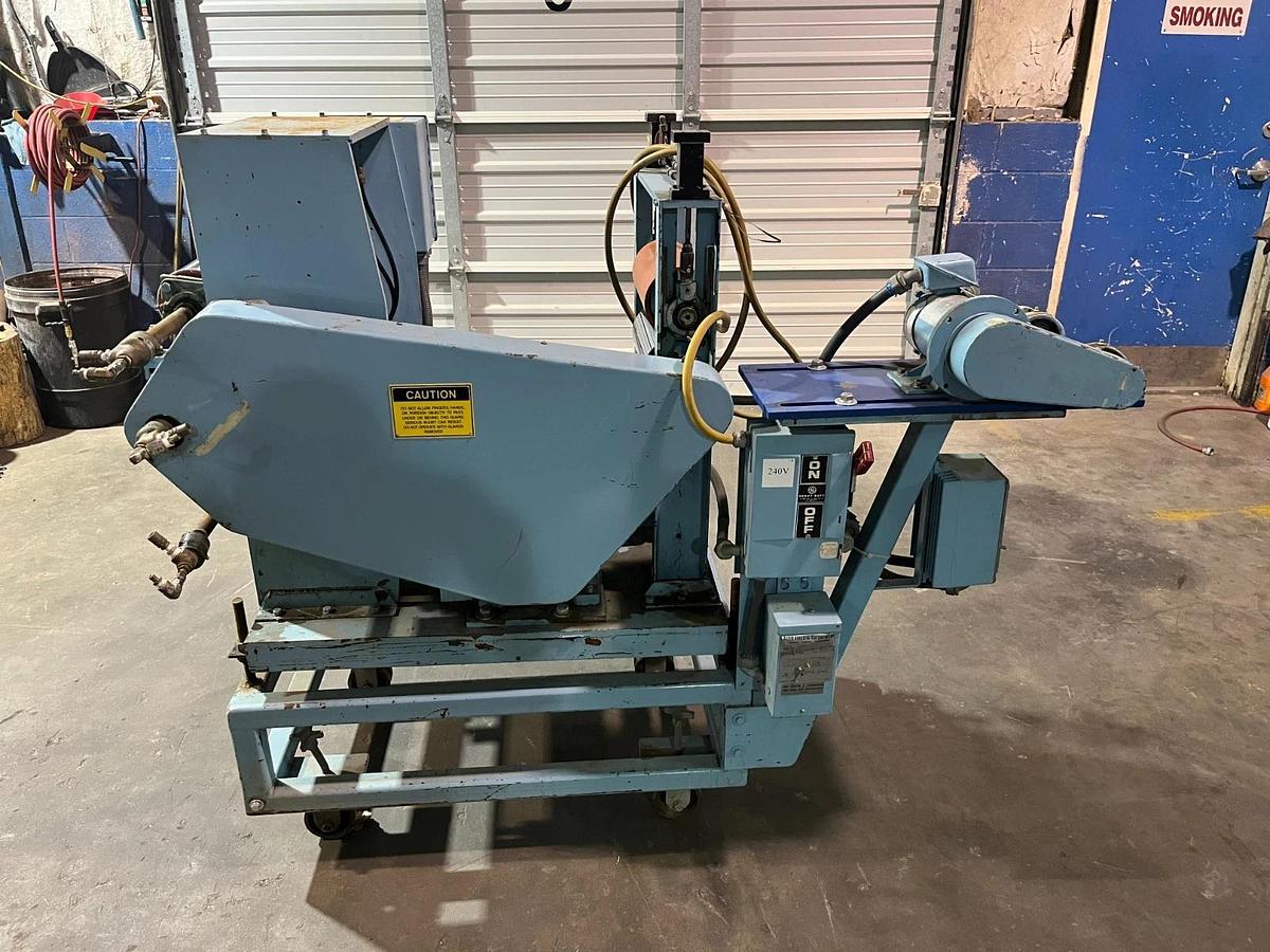 Used Sterling 3 HP 1" Extruder with 8" EDI U75 Sheet die Killon 3 Roll Sheet Stack