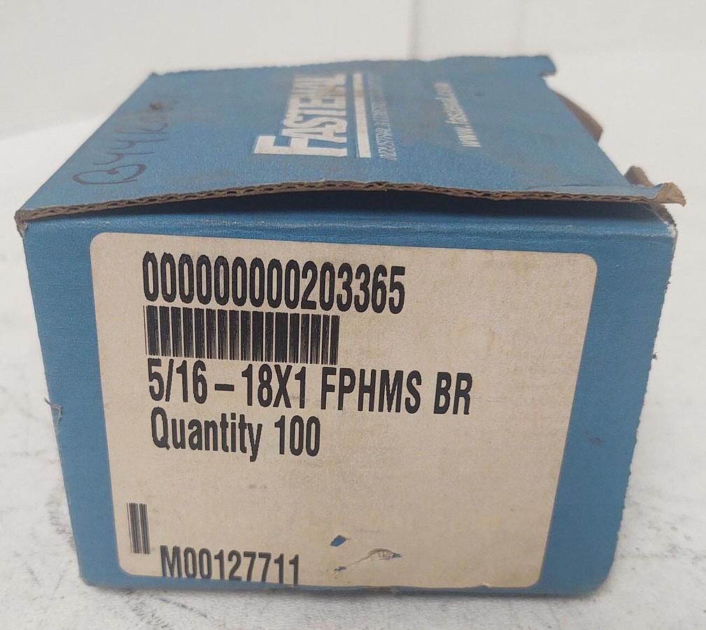 🔥 FPHMS BR 5/16-18 X 1" Brass Flush Phillips Head Machine Screw Qty 100