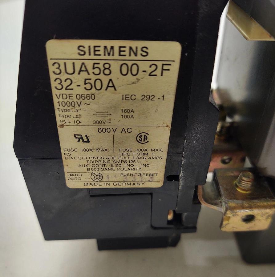Used đŸ”¥Siemens 3TB46 17-0A Size 2 Starter with Overload, 110V Coil Motor Starter
